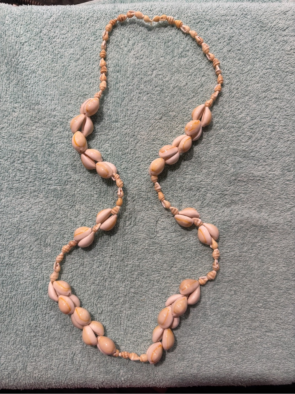 Handmade Beige Cowrie Shell Necklace - Women Jewelry